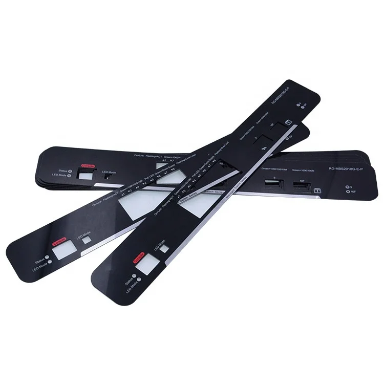 OEM print custom cutting polycarbonate acrylic PMMA membrante front panel