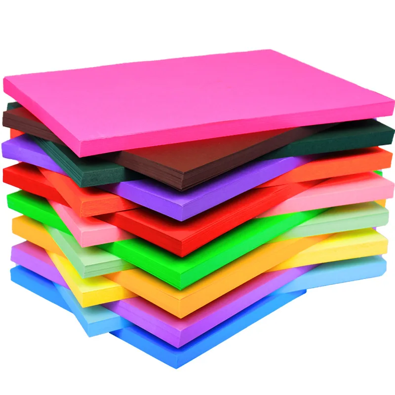 180gsm A4 50sheet per pack Color Cardboard Plain Color Paper Cardstock for Invitation Cards