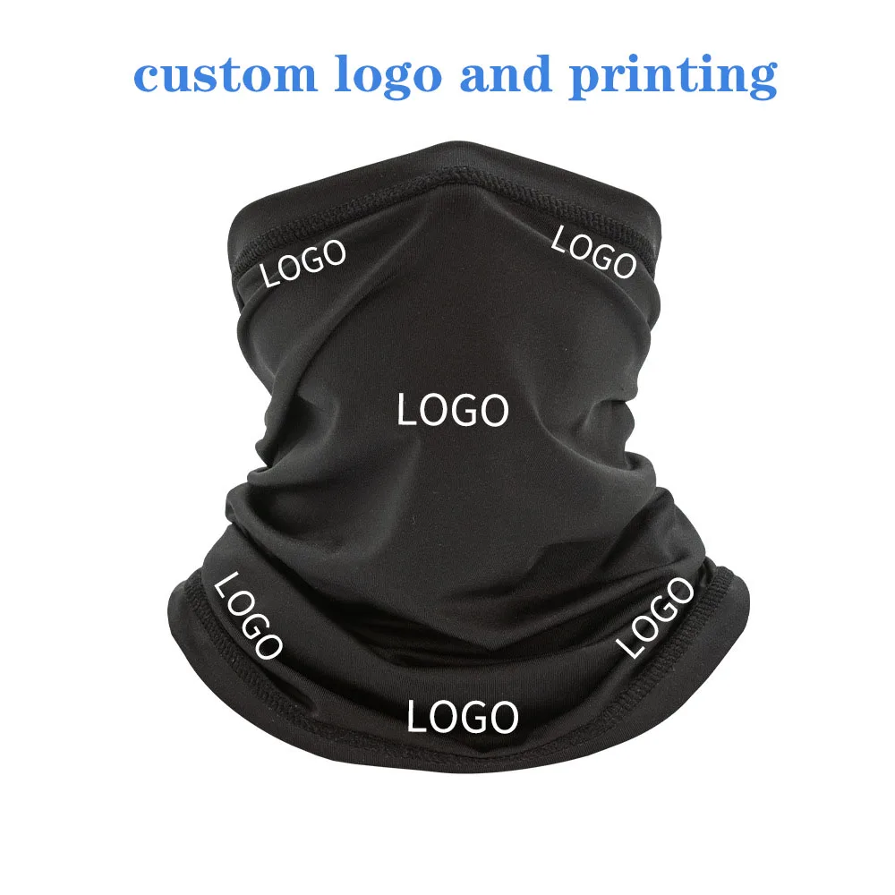 Low moq Custom logo printing Cooling Breathable Outdoor Face Cover Bandana Mask Neck Gaiter Bandanas
