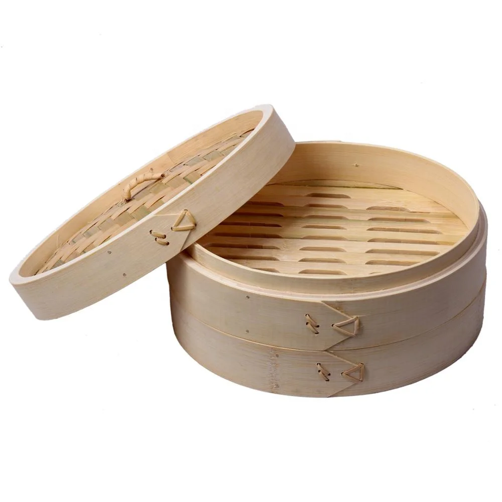 Factory Wholesale High Quality Bamboo Steamer Basket for Multi-purpose Food Steamer Bamboo Steaming Manufacturer