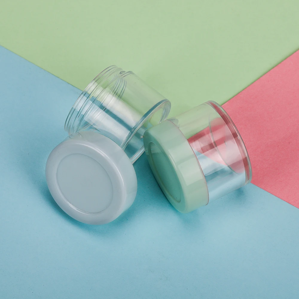 Hengsheng factory custom small plastic cream packaging cheap  clear jar 15g