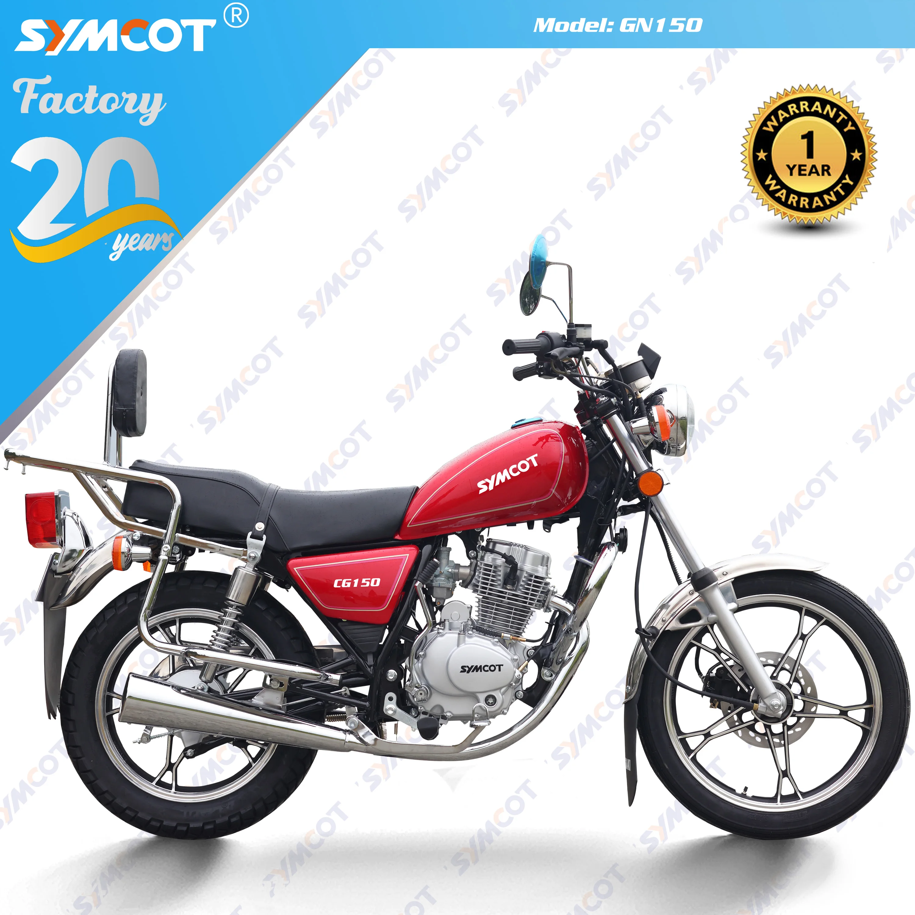 GN125 GN150 Оригинальный Мотоцикл Suzukiess GN чоппер с двигателем CG150 цепью и оригинальным дизайном