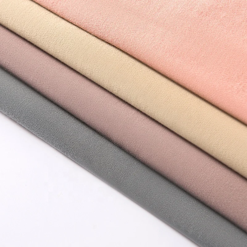 Hot Selling De Rong Dralon Materials Viscose Cotton Cloth Brushed Elastic Autumn and Winter Thermal Wool Fabric