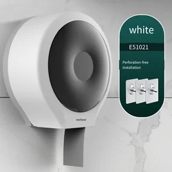 Wholesale 2022 new Public toilet jumbo large roll tissue paper dispenser holder black wall mounted bathroom with phone shelf