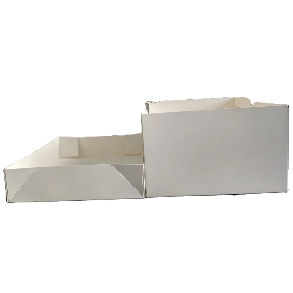 Custom White Bakery Wedding Cake Packing Box with Window Disposable Donut Dessert Boxes Cakes box