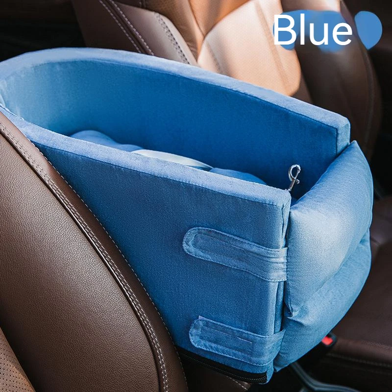 Dog Travel Console Car Seat for Small Dogs Cats Safety Car Pet Booster Seat