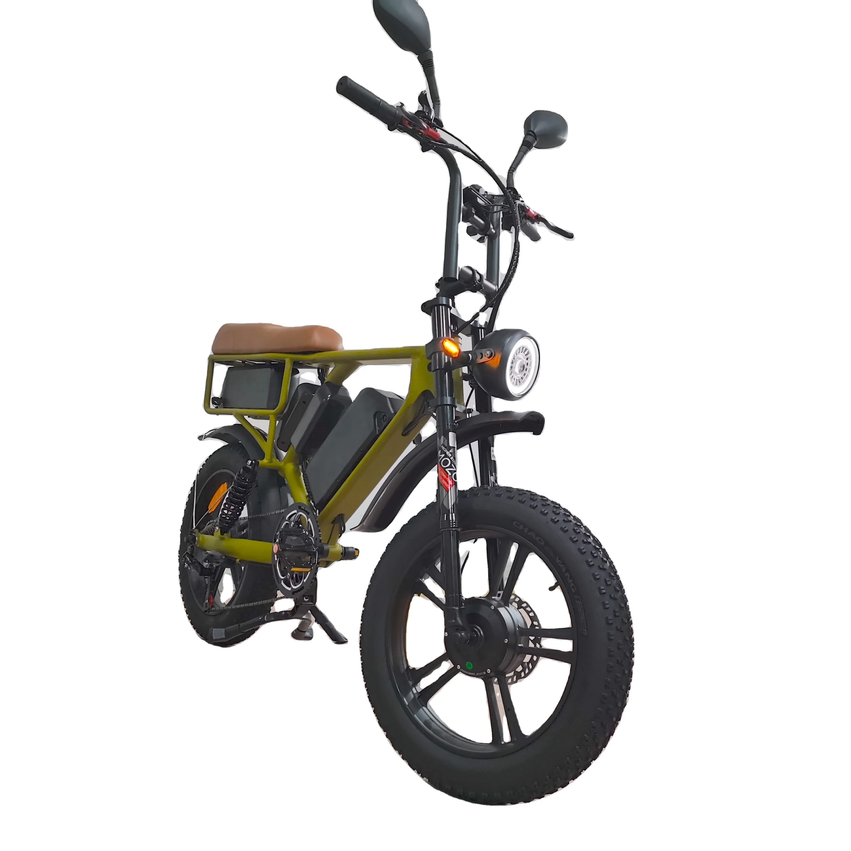 2023 high range adult Dual Motor 2000w fast ebike 52V 44AH Lithium electric  bicycle  fat tire  e bike