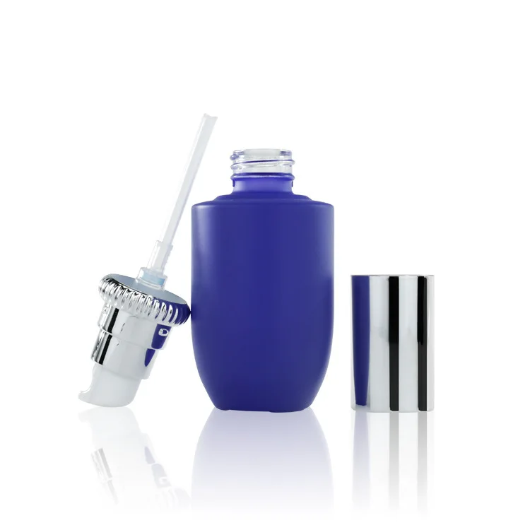 Face Cream Essence Glass Bottle Set Blue Purple Skin Care Product Set Bottle Please consult for details