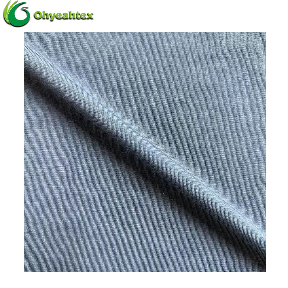 Waterproof Breathable Fabric 190GSM 91% Viscose 9% Spandex Fabric For Woman Dress Material