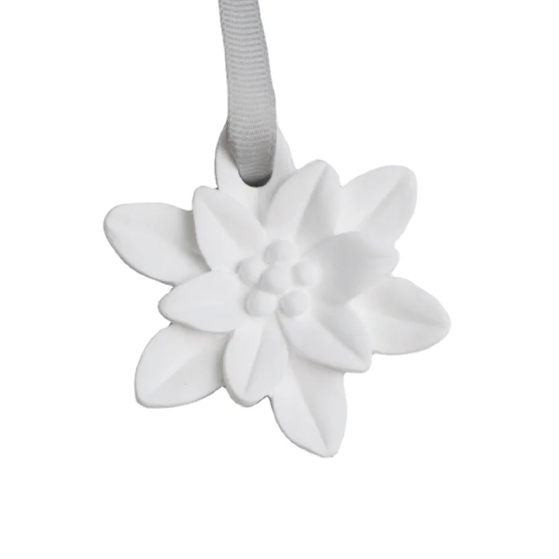 Car Air Freshener  Promotional Custom Paper Hanging with Sealed Plastic  Lotus pendant aroma stone diffuser