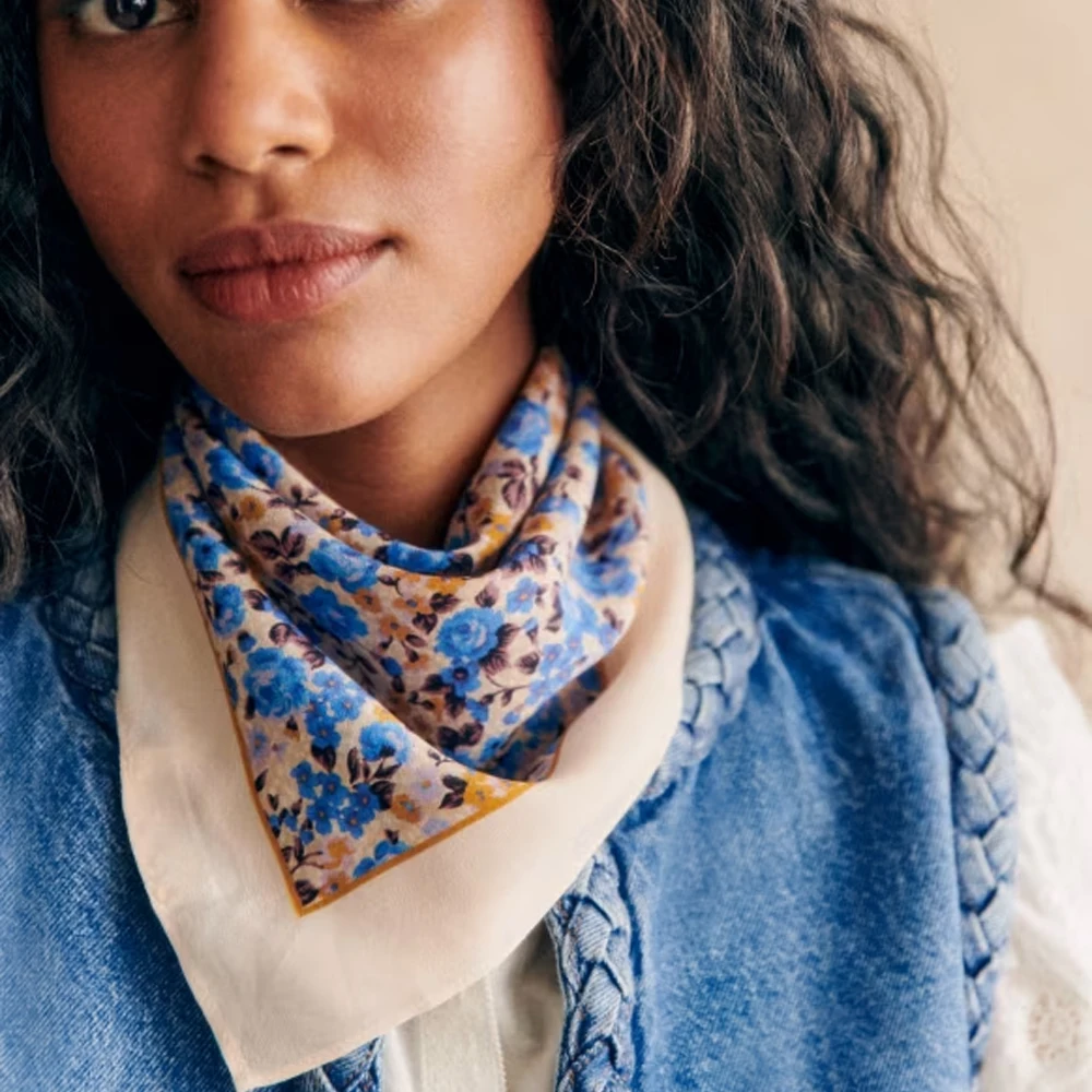 The Best Factory Vintage Scarf Ladies Hankies Cotton Handkerchief Custom Bandana Printing For Elegant