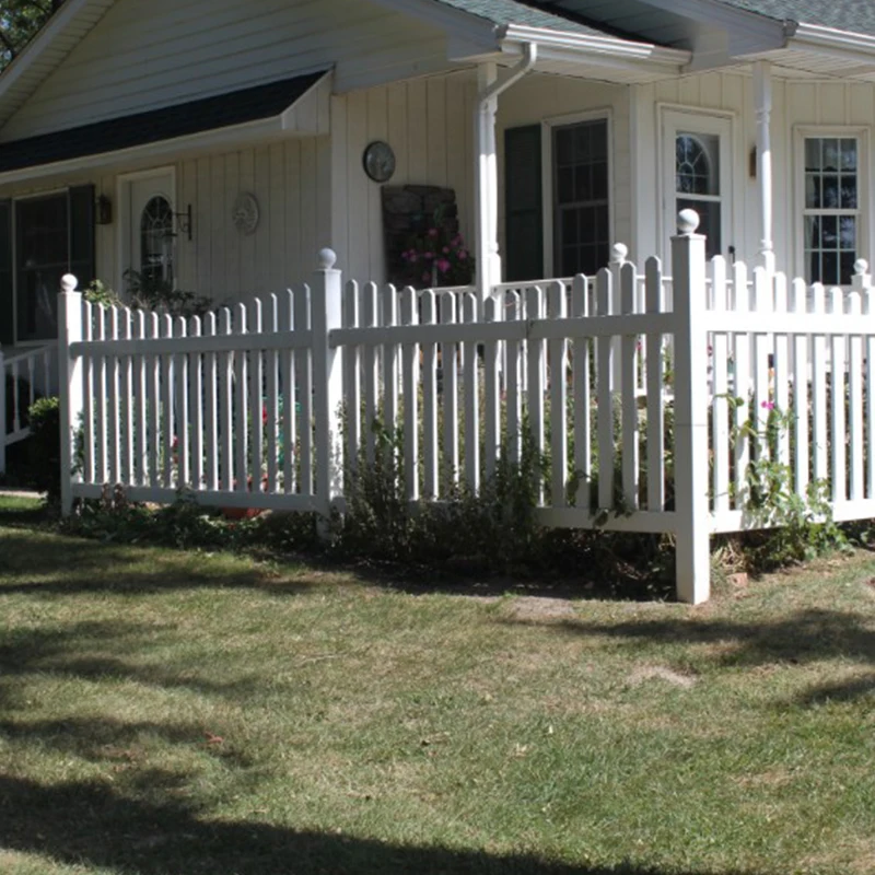 American Style Cheap PVC Plastic Decorative Picket Garden Fence Panel