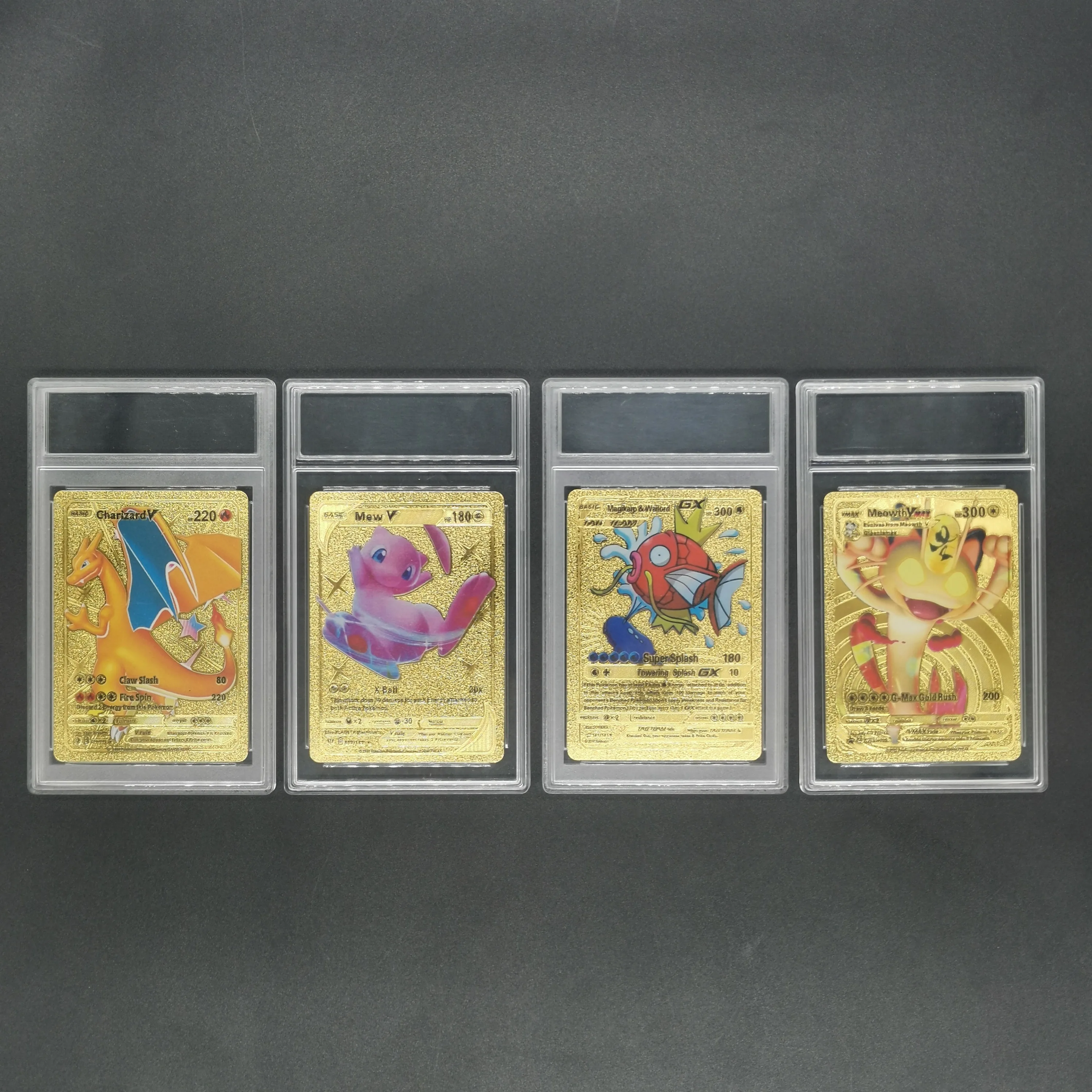 Ultrasonic type grading playing cards hard plastic cases plastic card slab 60*87