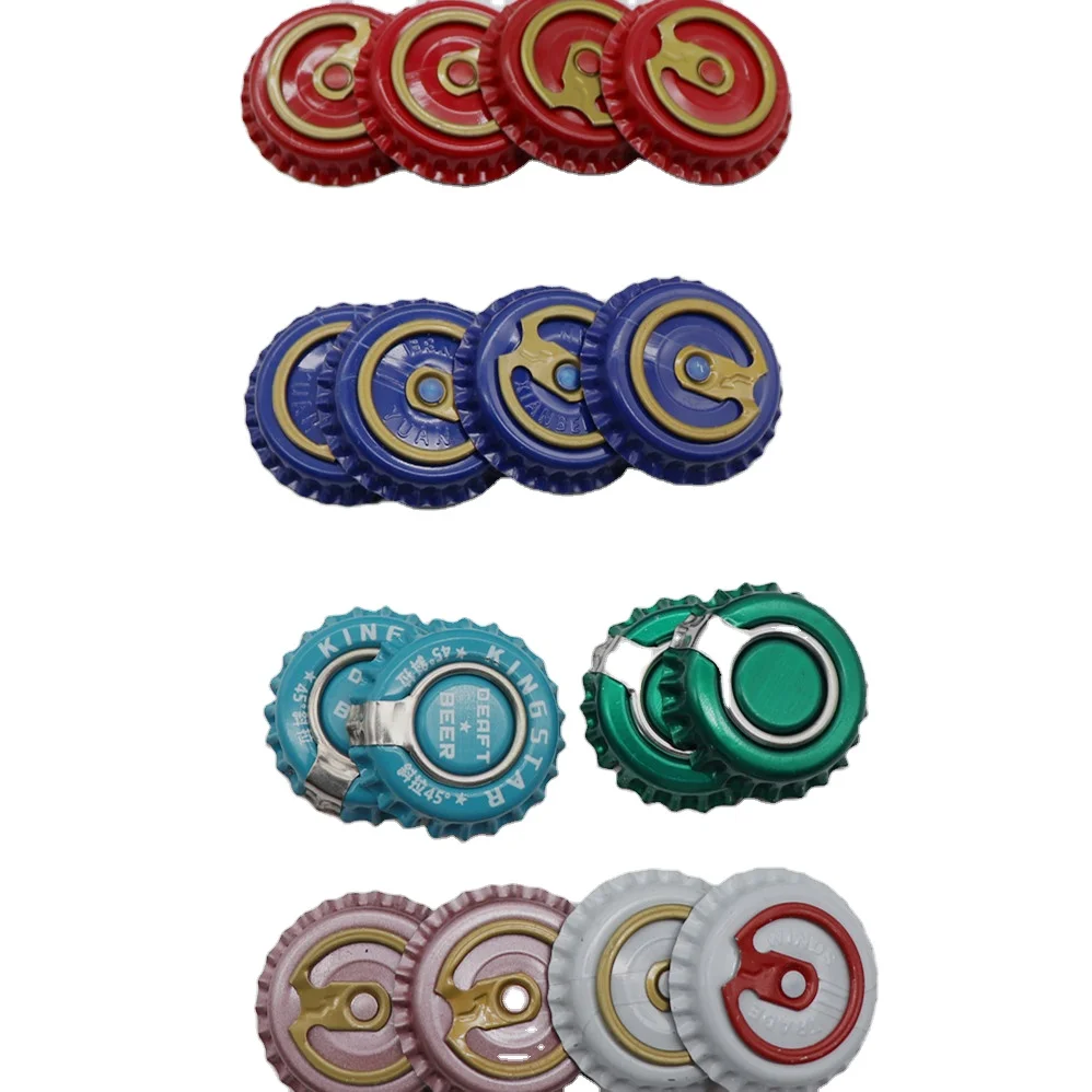 Custom Logo 26mm Screw-On Metal Tinplate Crown Lid for Beer and Soda Bottles for Packaging and Packing Use