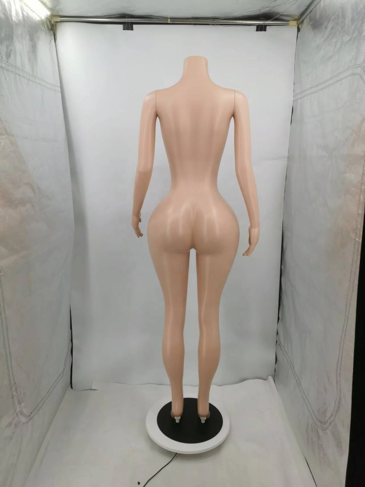 Curvy BBL full size Brazilian big bust wide hips manikin sexy girl swim suit Bikini panties female beachwear bald head mannequin