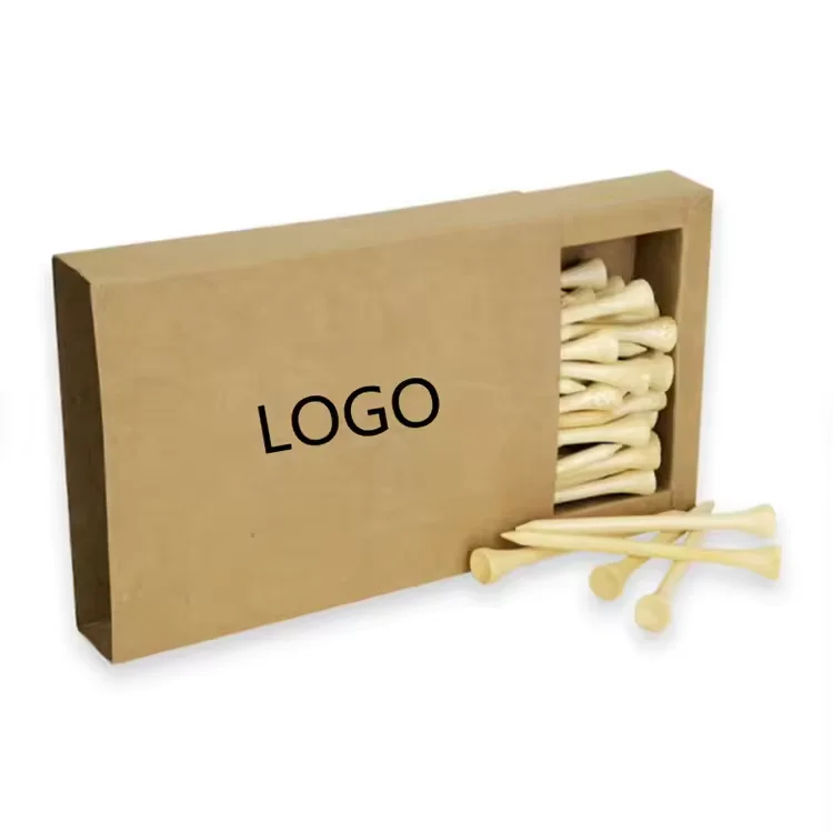 Factory Wholesale Custom Golf Tees with Custom Box High Quality 42mm 70mm 83mm Custom Golf Tee Strong Tee Golf Ball Holder