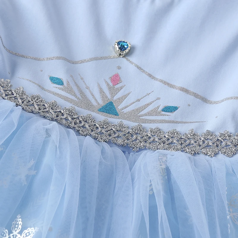 
Costume Princess Frozen 2 Elsa Costume Girls Toddler Christmas Party Dress With Tulle 