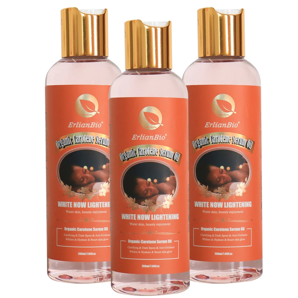 Hot Sale Organic Antioxidant Whitening Skin Serum Oil Natural 200Ml Carotene Vitamin C Nourishing Brighten Skin Serum Oil