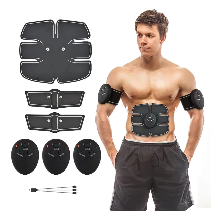 2023 Лидер продаж smart ems fitness шесть патчей 6 упаковок Тонер для мышц живота стимулятор упражнений абс