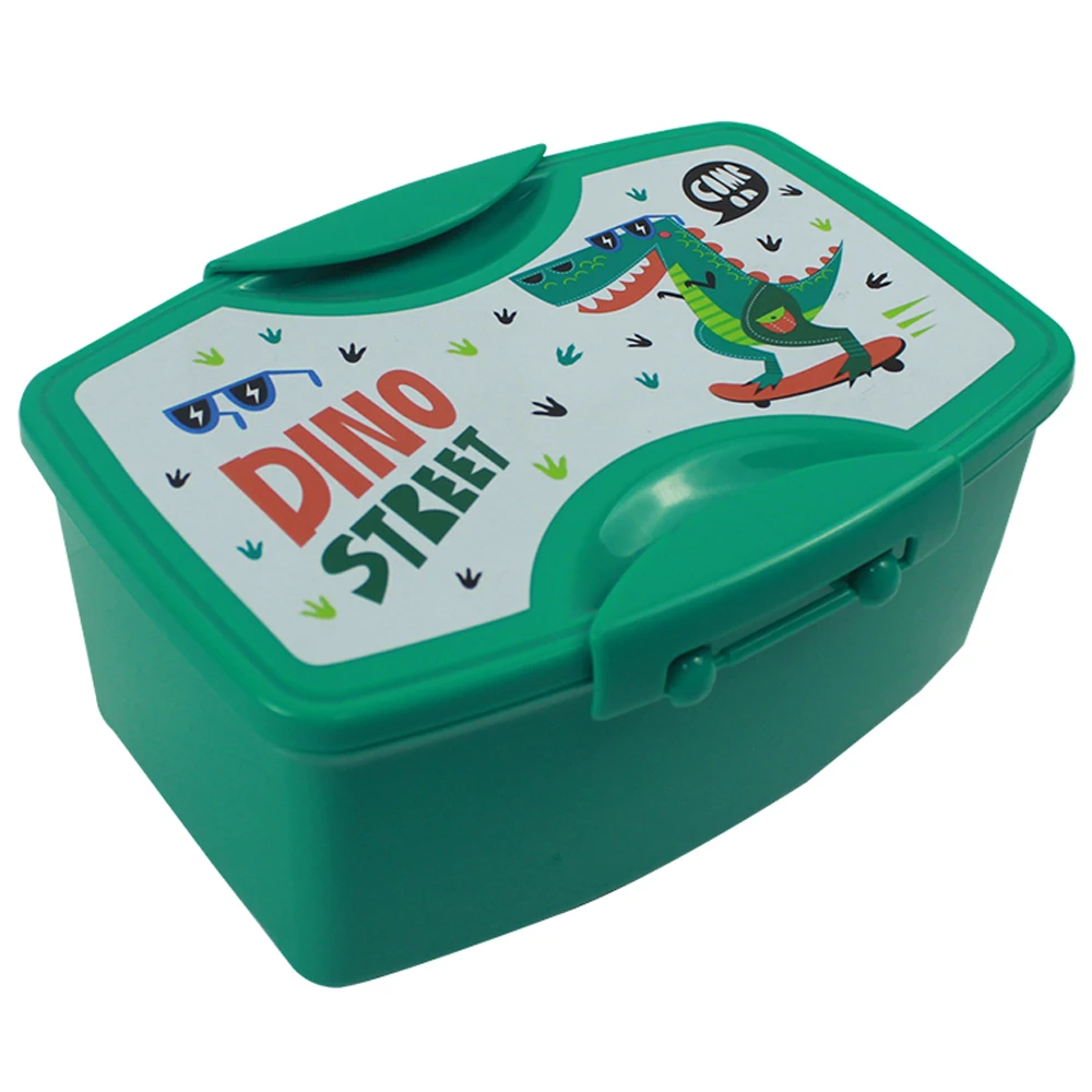 Plastic Food Container Bpa Free 2 Layer Double Lunch Bento Box Kids Cartoon Custom Lunch Box