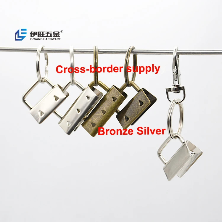YIWANG Wholesale Metal Key Fob Hardware Keychain With Split Key Ring For Wristlet Keychain Lanyard  Belt