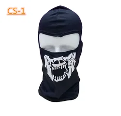 Custom Quick Dry Breathable Halloween Mask  Ghost Bandana Motorcycle Full Face Masks CS Tactical Skull Balaclava Ski Mask