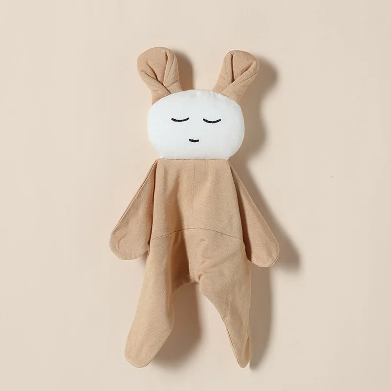 Newest Creative Gift Bamboo Chewable Soft Towel Baby Crib Stroller Play Toy Security Blanket Soothe Doll Rabbit Comforter Toy