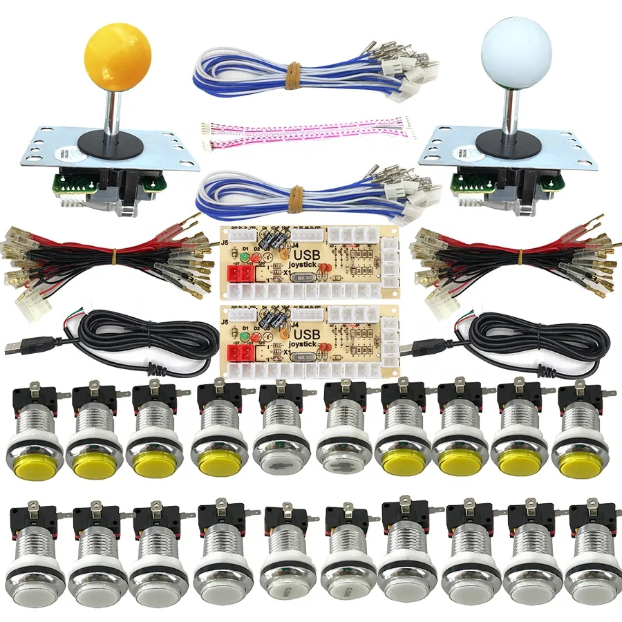 8way 5pin Joystick Led Button Arcade zero Delay Diy Kit Usb Encoder to Pc Joystick