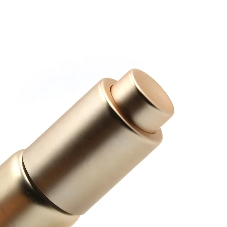 Pale Gold Monochrome Screen Printing Customizable 15ml 20ml 25ml Glass Bottle with Pressure Pump Dropper