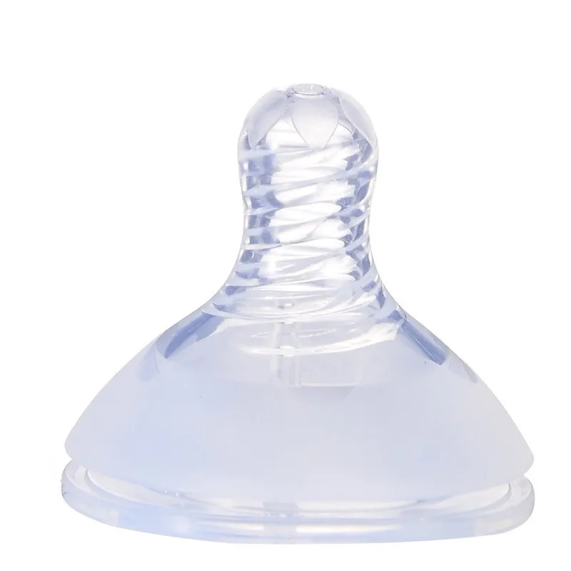 BPA free liquid Wide-bore Silicone nipple for baby milk bottle