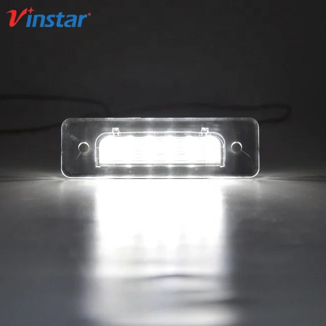 Vinstar Good Quality Aftermarket Restyling E-mark White LED License Number Plate Lamp for BMW M1 Z1 E12 E23 E30 E12 E26 E28