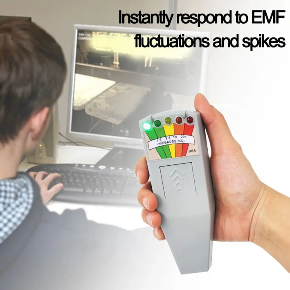 Emf Meter Detector Led Magnetic Field Detector Ghost Hunting Paranormal Equipment Ghost Hunter Device