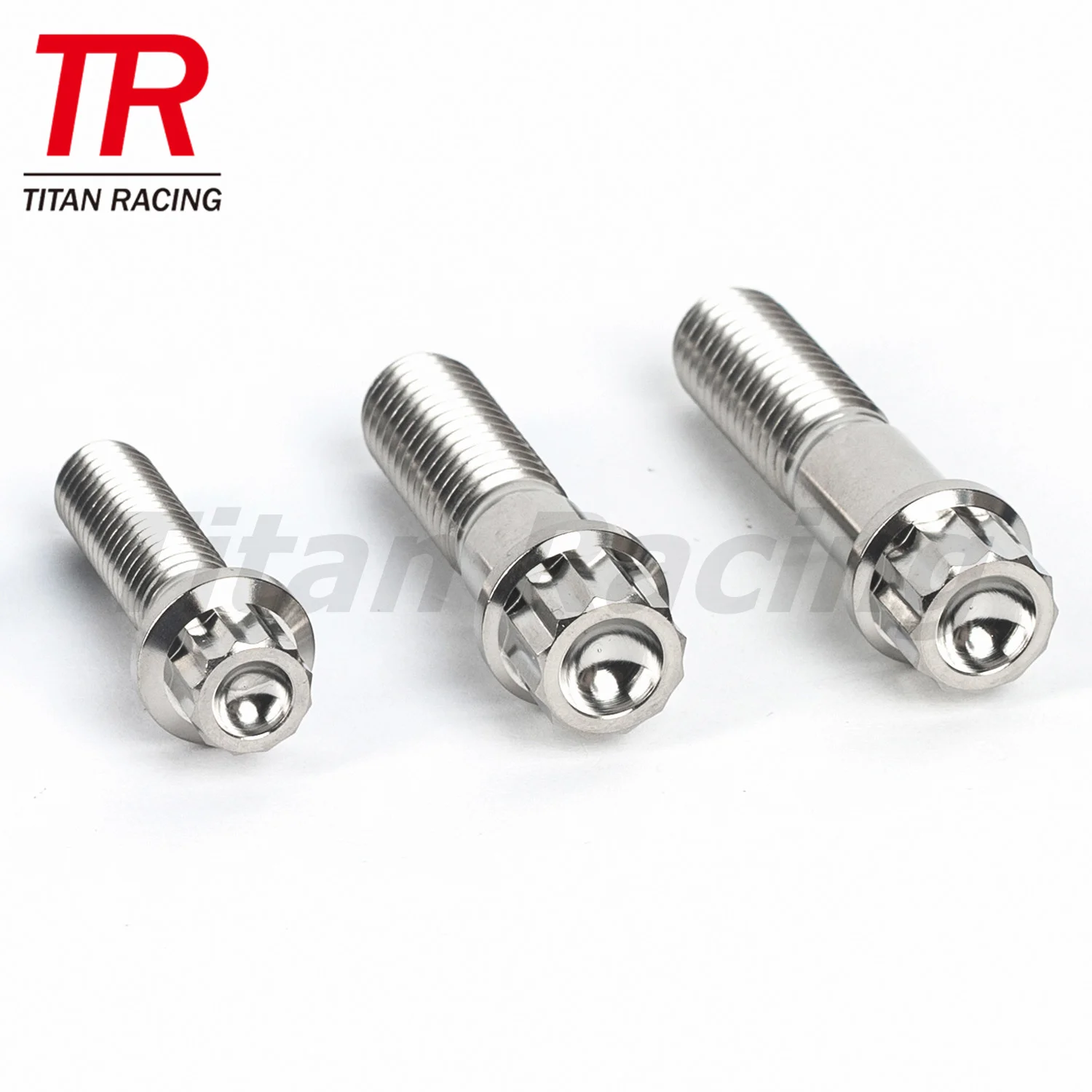12 point flange head M7*25 titanium wheel hub bolt