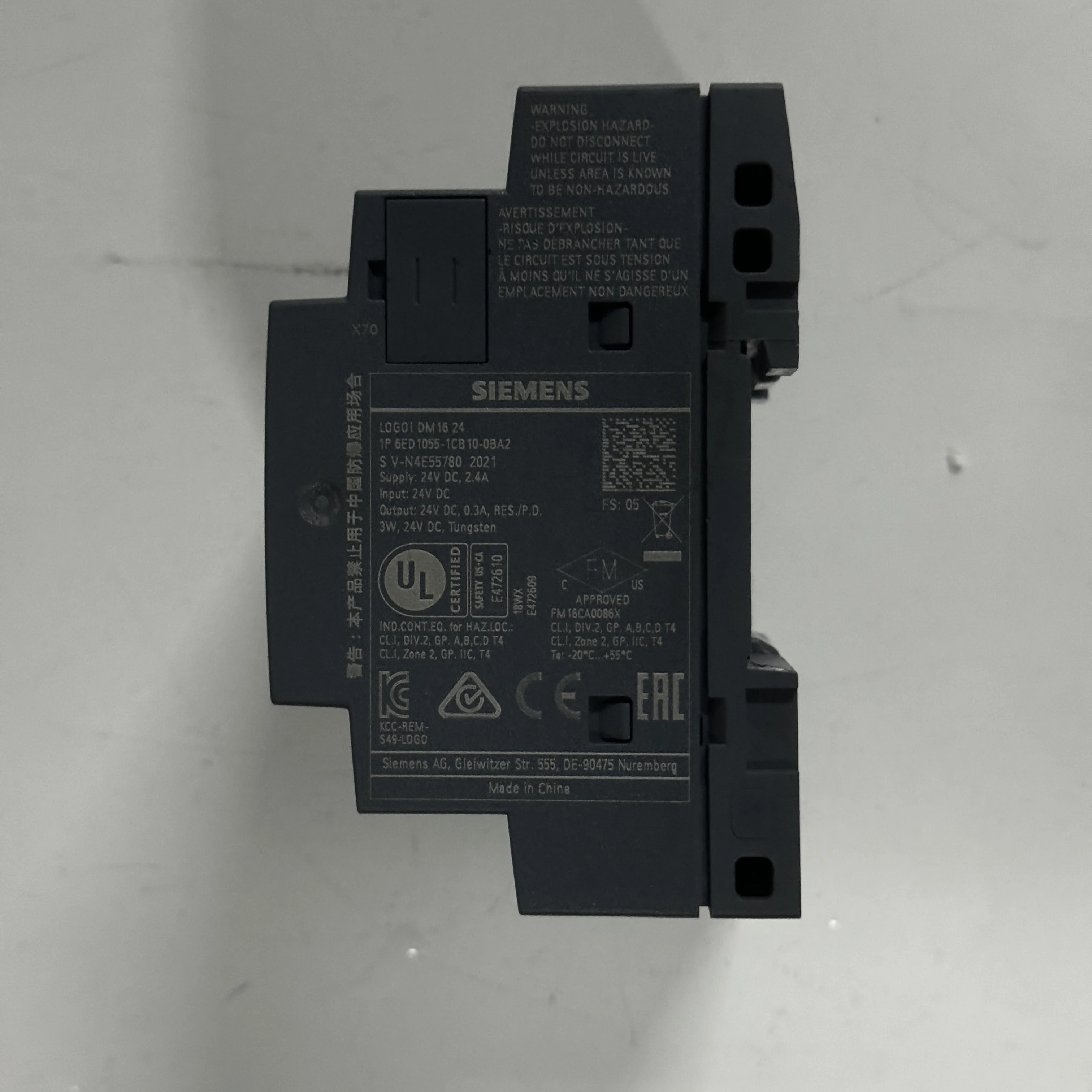 Модуль расширения SIEMENS LOGOI DM1624 1P 6ED1055-1CB10-0BA2