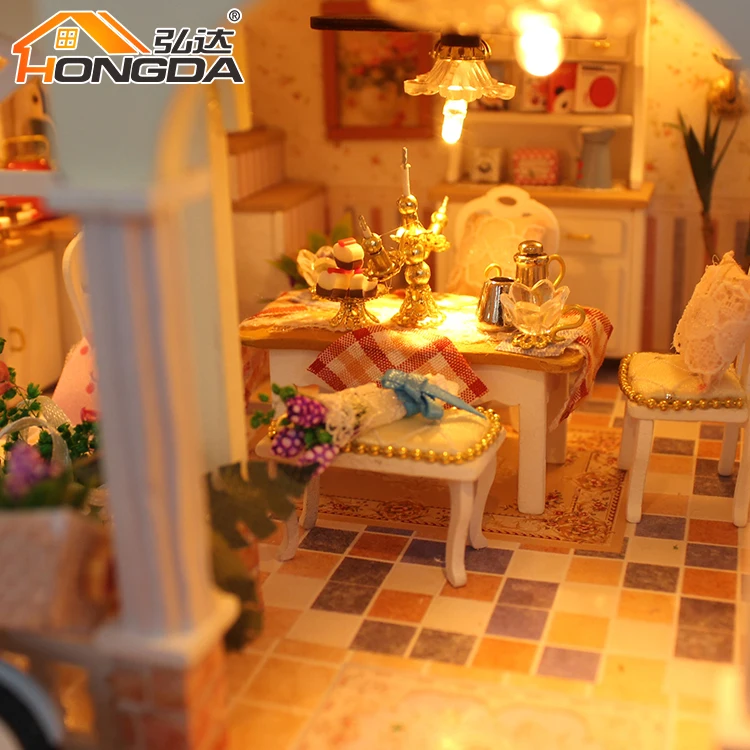 New Arrival Diy Wooden Dollhouse Miniatures Furniture Miniature Dollhouse Furniture Miniature Christmas Houses