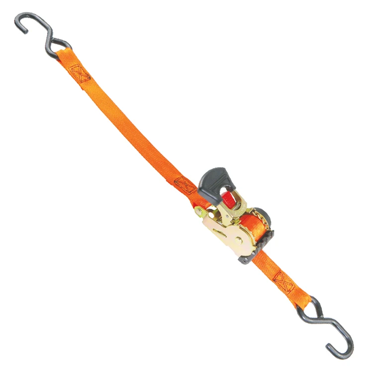 
Best 1 Inch Metal Cargo Lashing Belt Tie Down Strap With Hooks For Truck, Motorcycle, Atv 