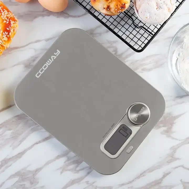 Battery Free Household kitchen food weighing scale stainless steel Multifunctional 5kg/1g Digital Scale