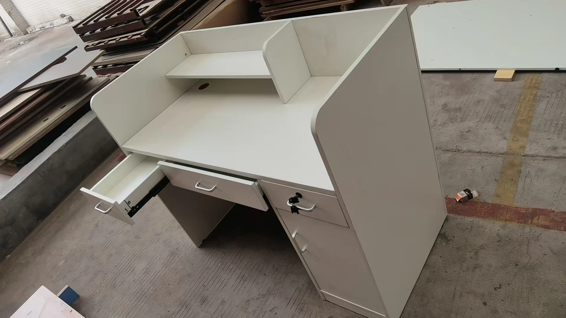 Hot New Modern simple front clothing cashier store small bar table beauty salon counter consulting desk reception desk