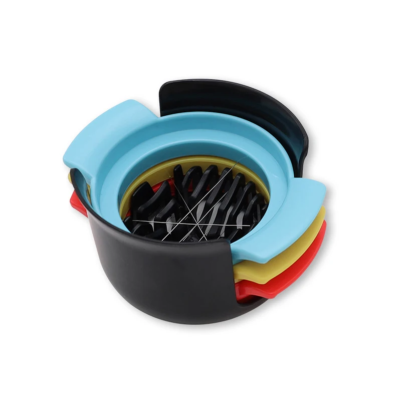 3 In 1 Multifunctional Egg Cutter Stainless Steel Wire Egg Cutter Kitchen Gadgets Tool Food Grade Slicer For Hard Boiled Egg