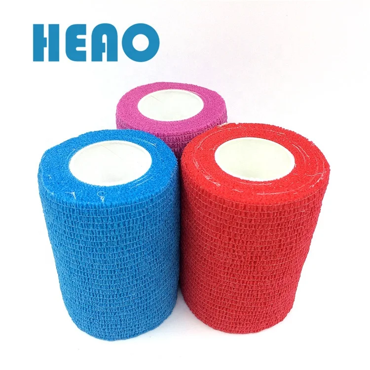 7.5cm*4.5m Colorful Sports Athletic Self Adhesive Elastic Cohesive bandage