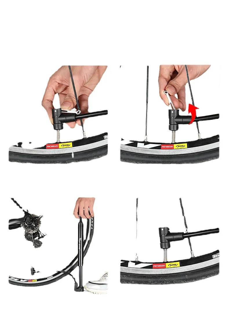 High Quality Handle Hand Pump for Football and Bicycle Air Needle Pump with Hidden Handle Design