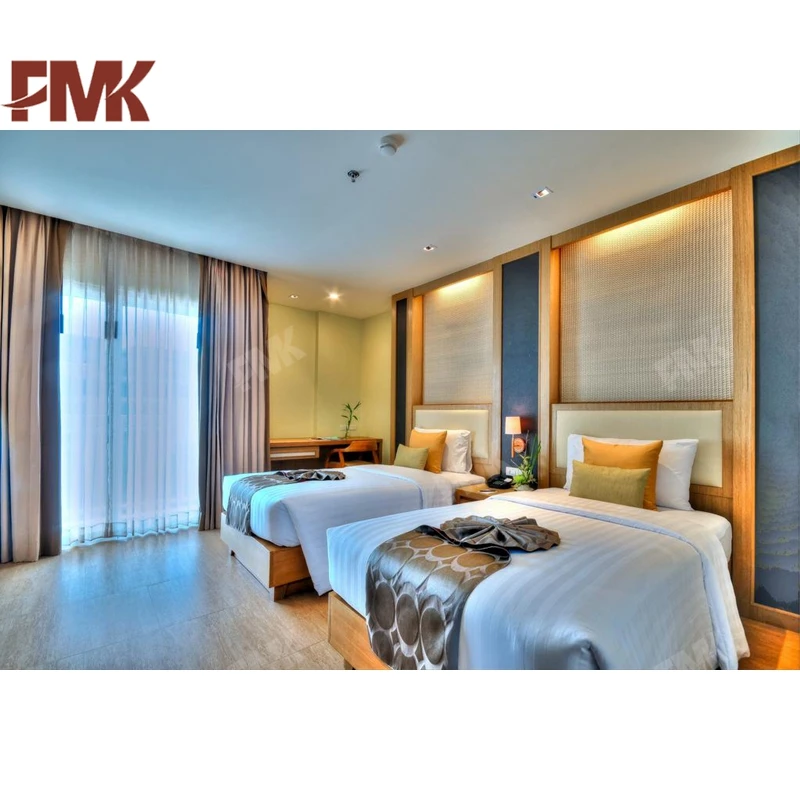 4 Star Holiday Resort Hotel Furniture Vietnam Project Wooden Hotel Bedroom Sets
