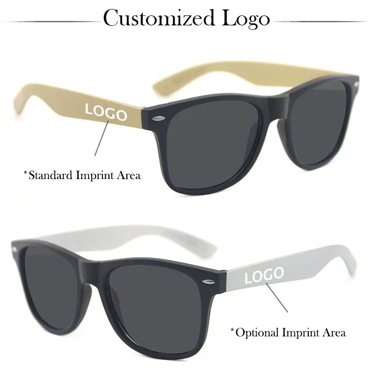 Wholesale Promotion PC Custom Logo Lenses Sun Glasses Hot Sale Black UV400 Fashion Sunglasses