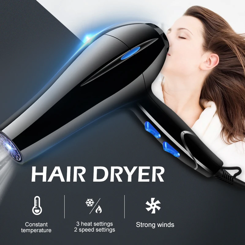 Wholesale New Design Ionic Travel Multifunction Portable Professional Electric Motor Negative Ion Hair Dryer Set