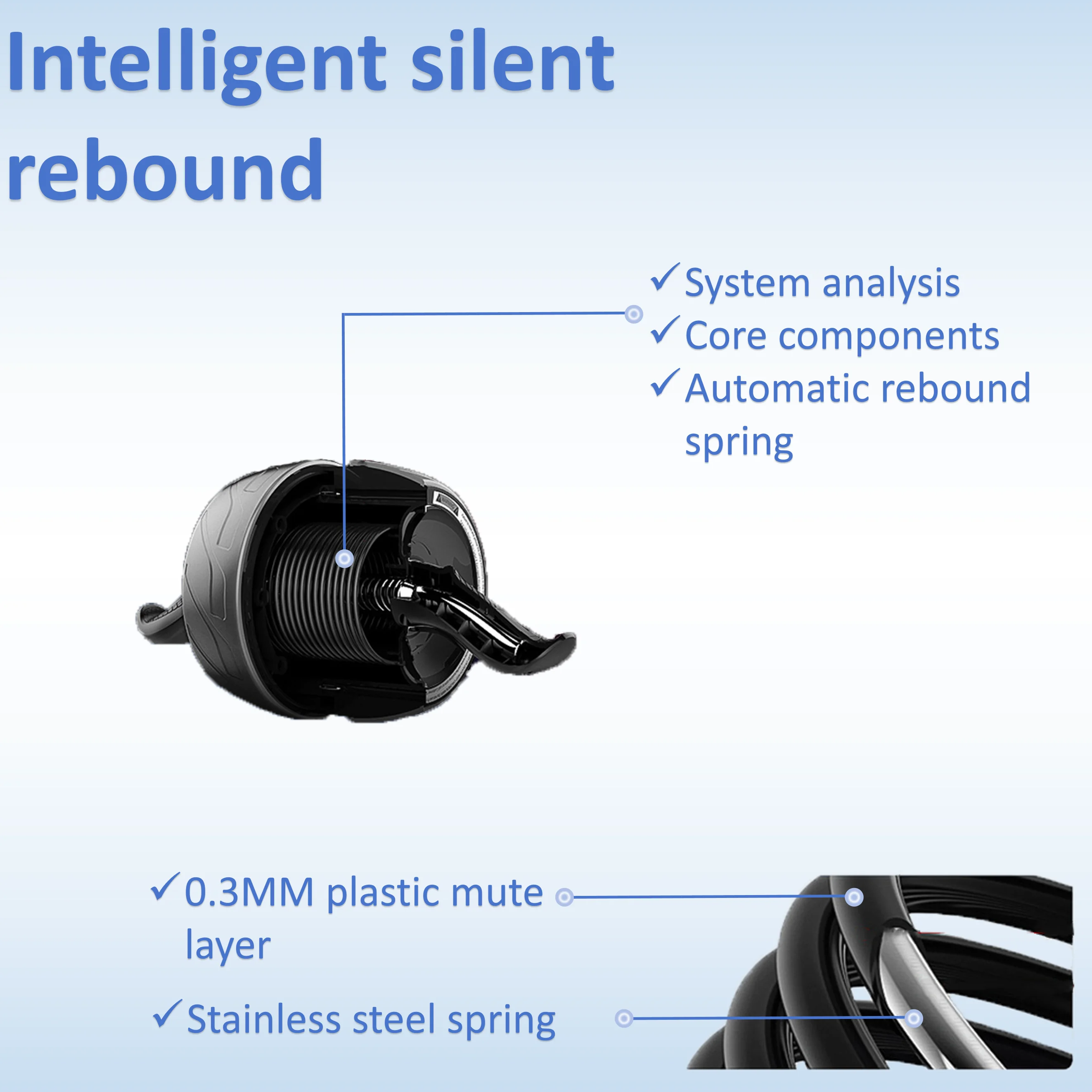 Abdominal Core Strength Training Home Gym Fitness Equipment Exercise Wheel Ab Workout Ab wheel roller Upgraded MINI belly wheel