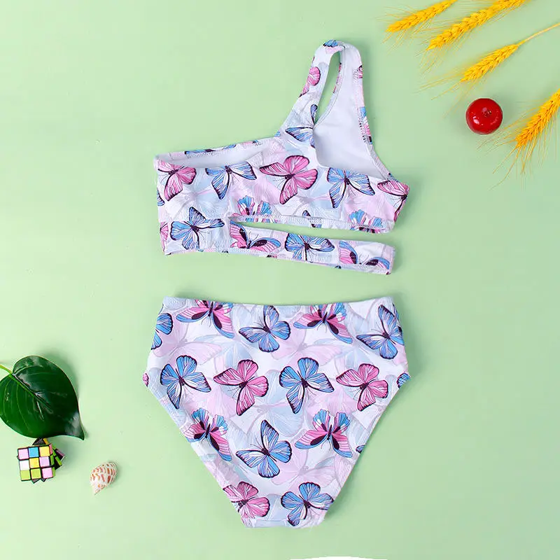 Two Piece Girls Swimwear Little Kids baby girl swimwear wholesale cute kids models infant children swimsuit girl