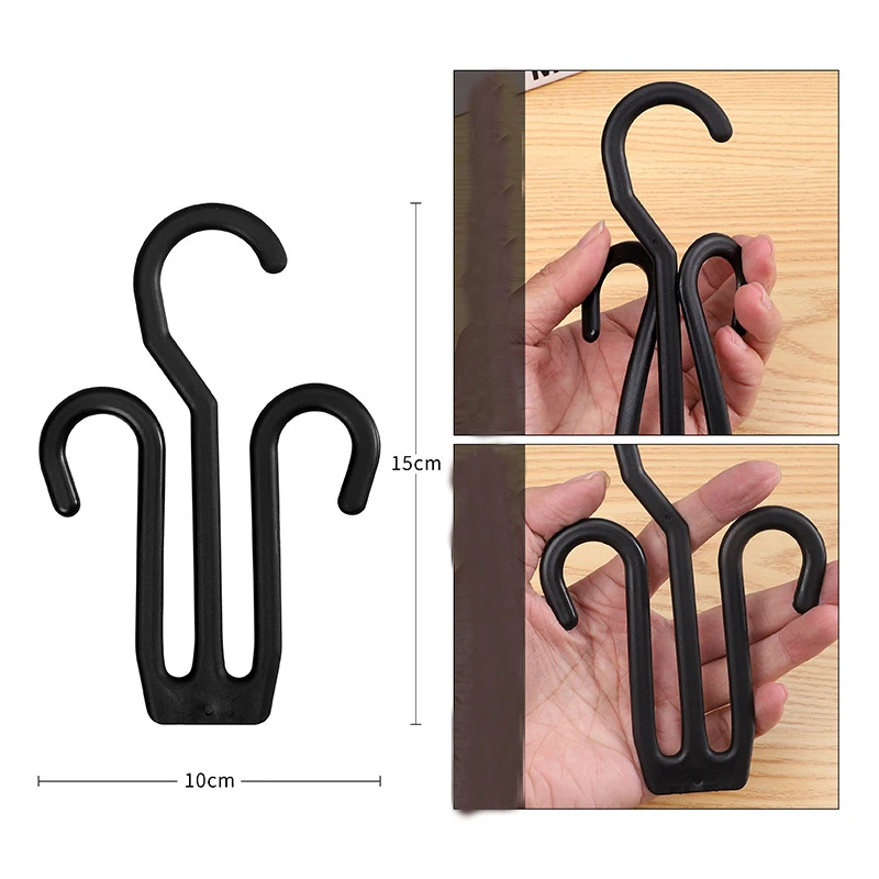 Wholesale customized White black plastic shoe lace hooks  Flip flops