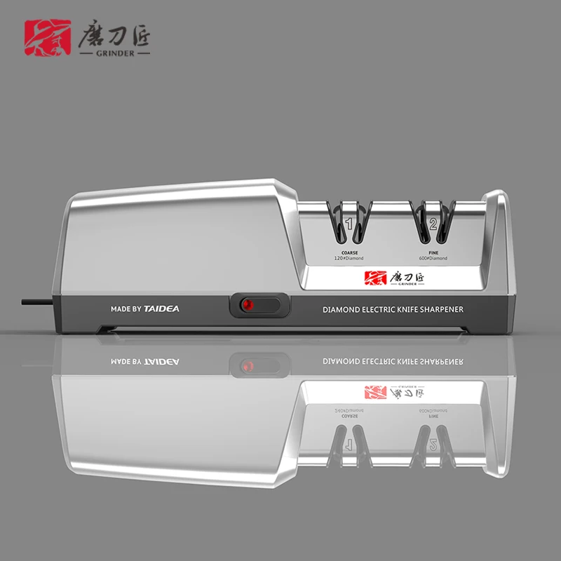 TAIDEA Smart Gadgets  Kitchen Ware Top Level TG2301 2 Stages Electric Diamond Steel Kitchen Knife Sharpener