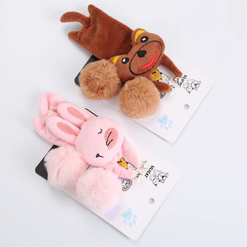 new animal Shape Play Gift Pet Cat Toy Set fake fur cat ball