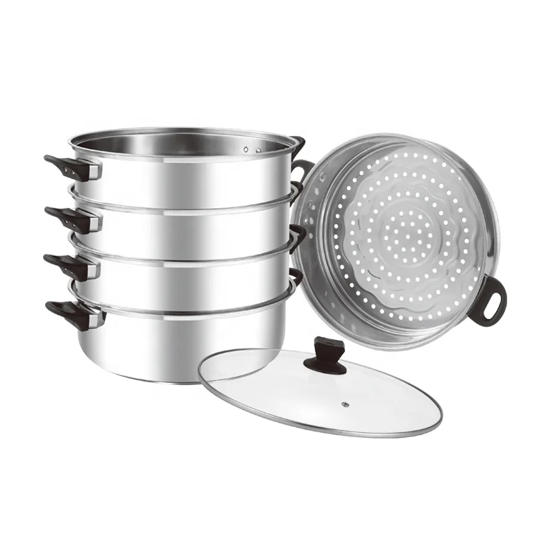 32cm Hot sale High quality 5 layer stainless steel food dumpling steamer cooking pot